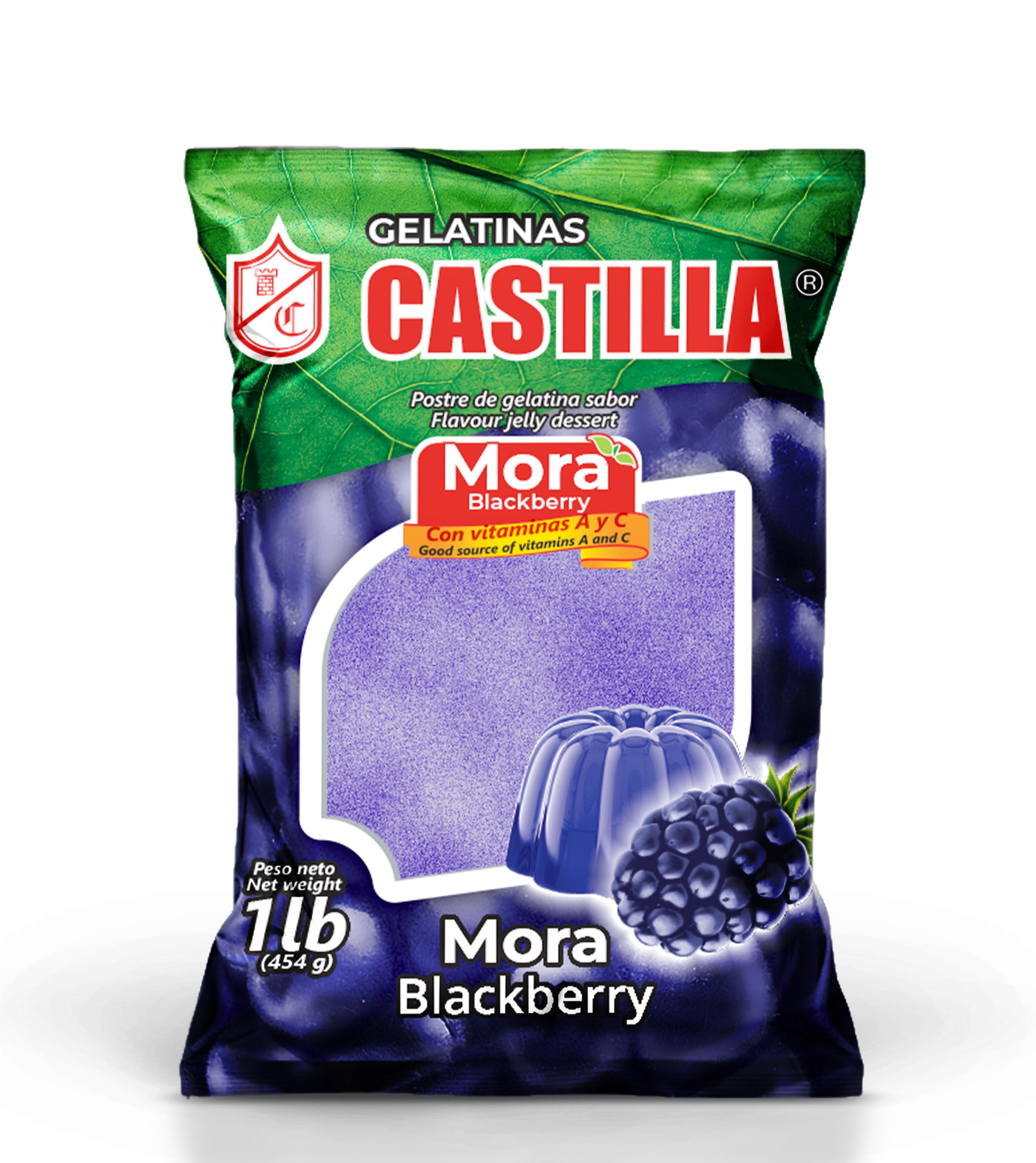 Gelatina castilla sabor Mora 450g